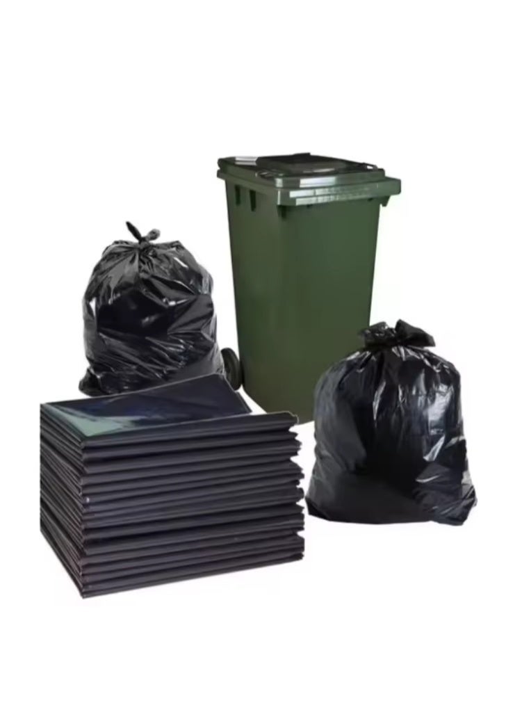 حقيبة سوداء سميكة كبيرة الحجم - للنقل والشحن، 80 × 110 سم، 5 كجم - Image 2